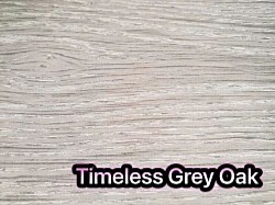 Timeless grey oak colour flooring and matching colour accessories