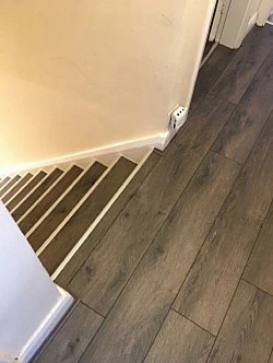 laminate flooring supply + installation stairs and landing Liverpool